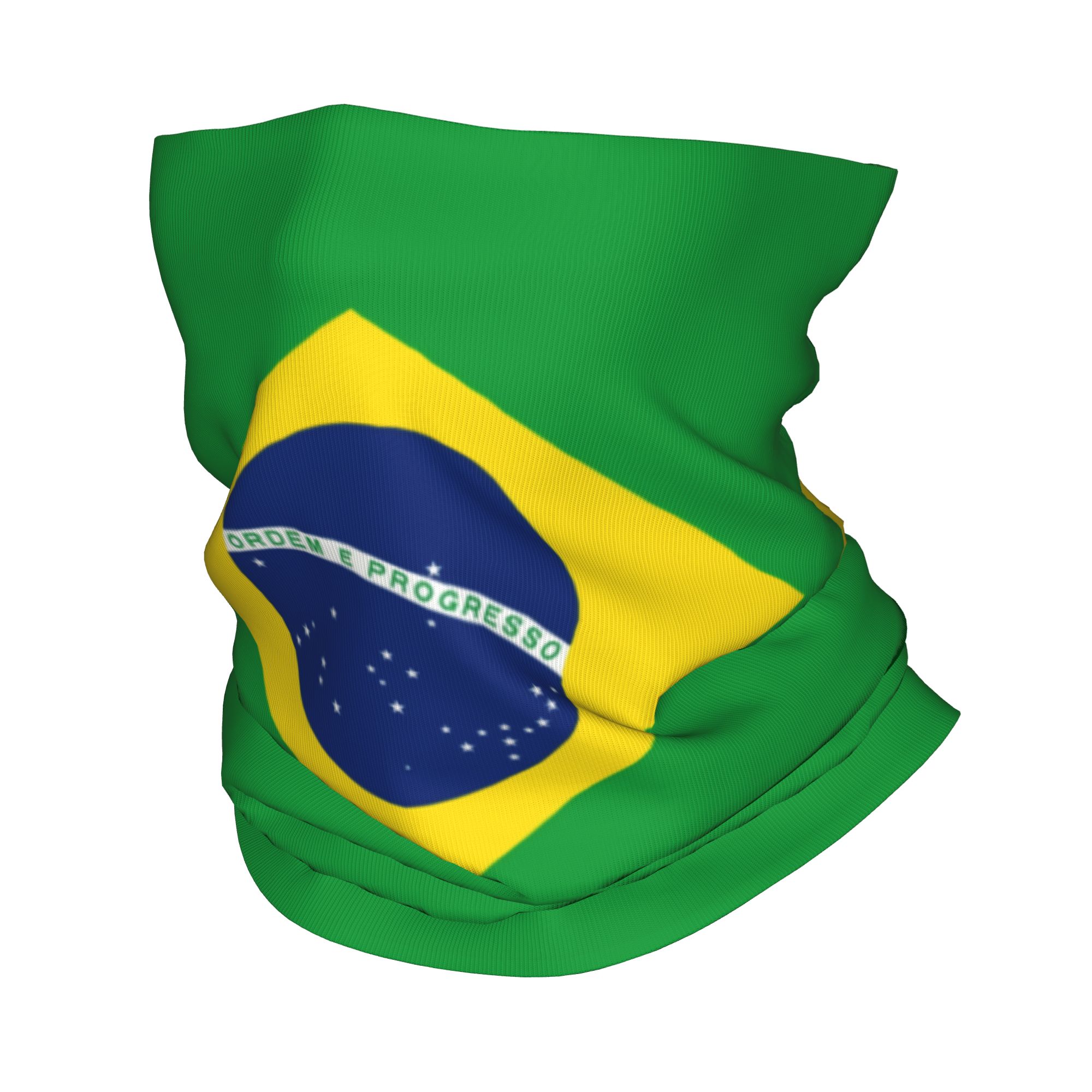 Neck Warmer Tube - Benutzerdefinierte Brasilien Flagge Bandana Halswärmer Männer
