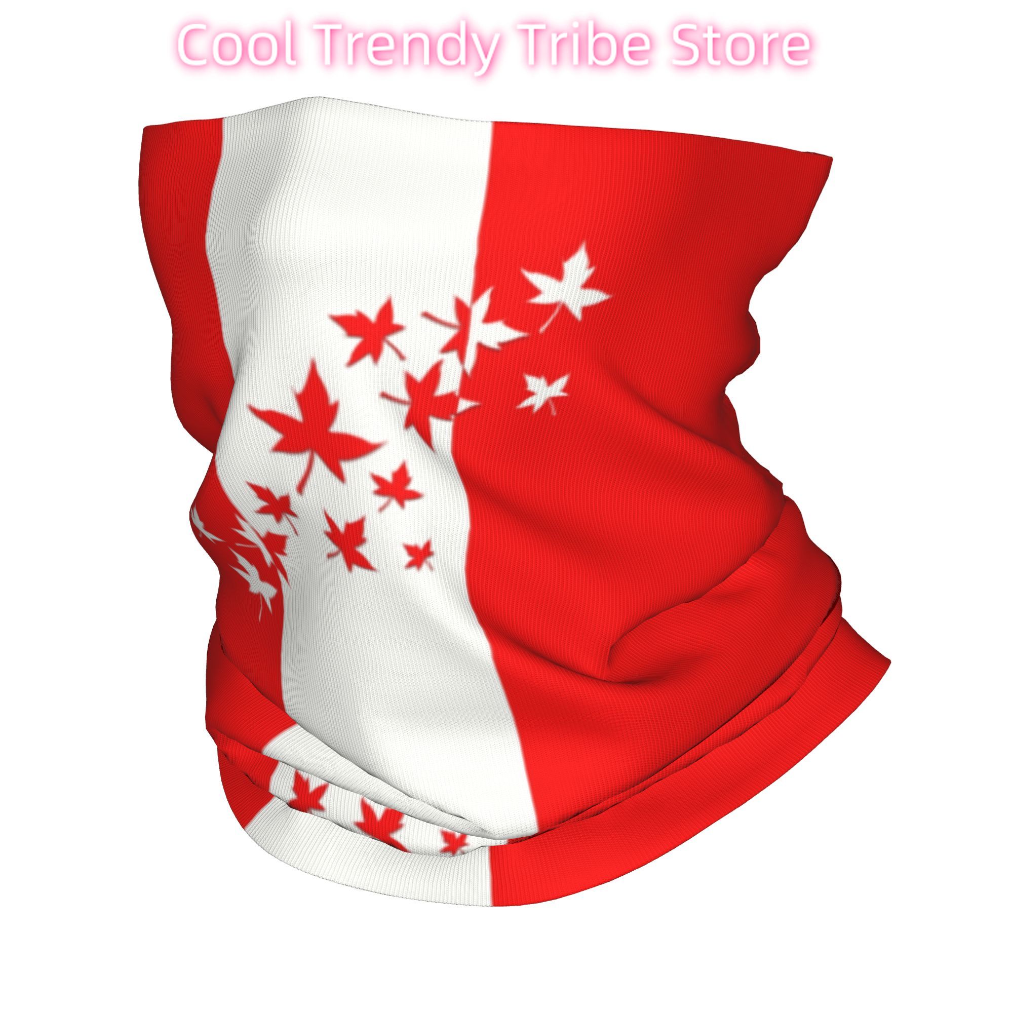 Neck Warmer Tube - Benutzerdefinierte Ahornblatt Kanada Flagge Winter Stirnband
