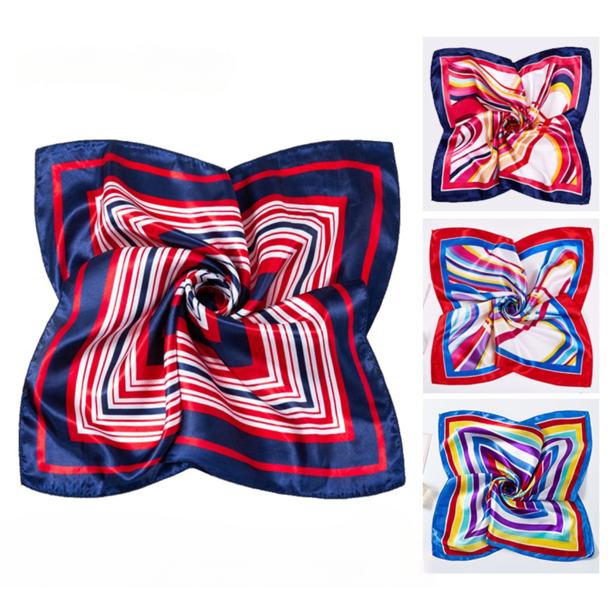 Face Scarf Mask - 50*50cm Platz Silk Schals Schal frauen
