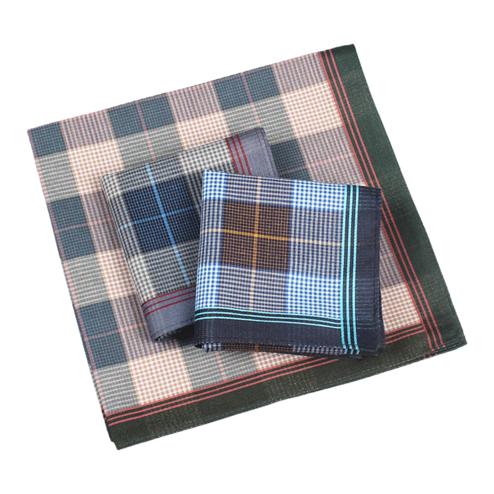 Handkerchief Cotton Men - 6 Stück Taschentücher, universelle, leichte Taschentücher