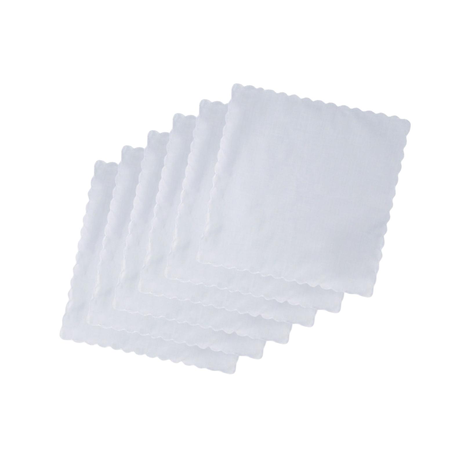 Handkerchief Cotton Men - 6 Stück Baumwoll-Taschentücher für Herren, Handtücher