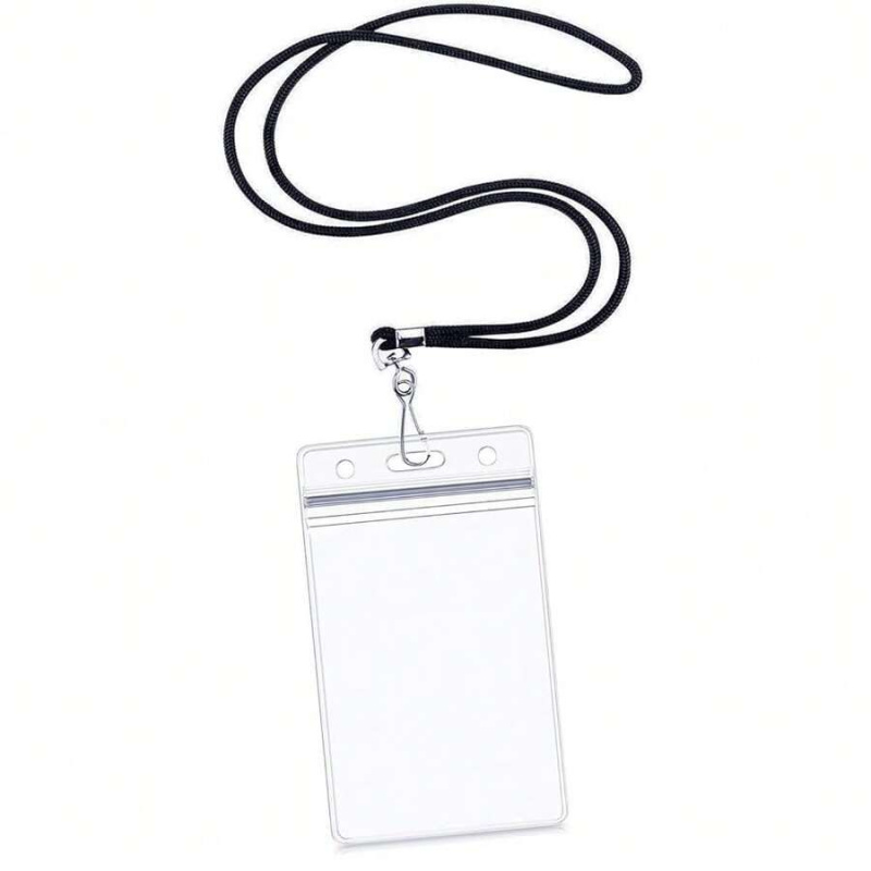 Lanyard Badge Holder - Vertikaler Ausweishalter für Ausweise, Namensschilder mit