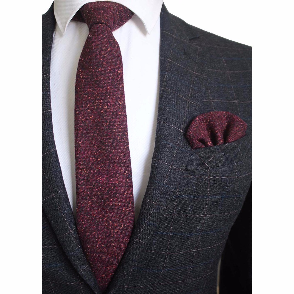 Handkerchief Cotton Men - Ricnais 8 cm Wolle Krawatte Solide
