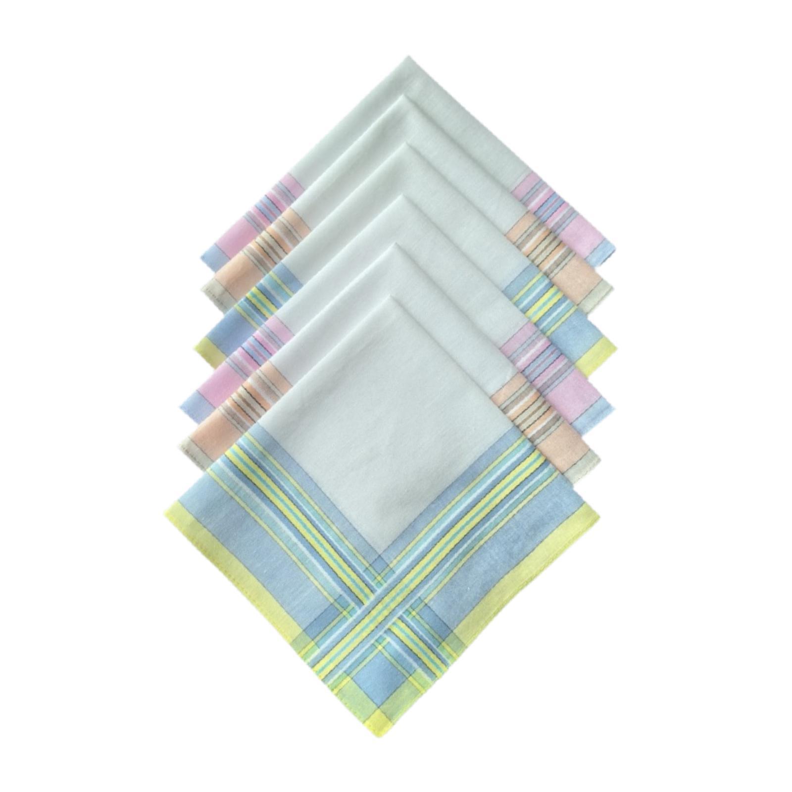 6 Stück Baumwoll-Herrentaschen – Handkerchief Cotton Men Bewertung und Preis