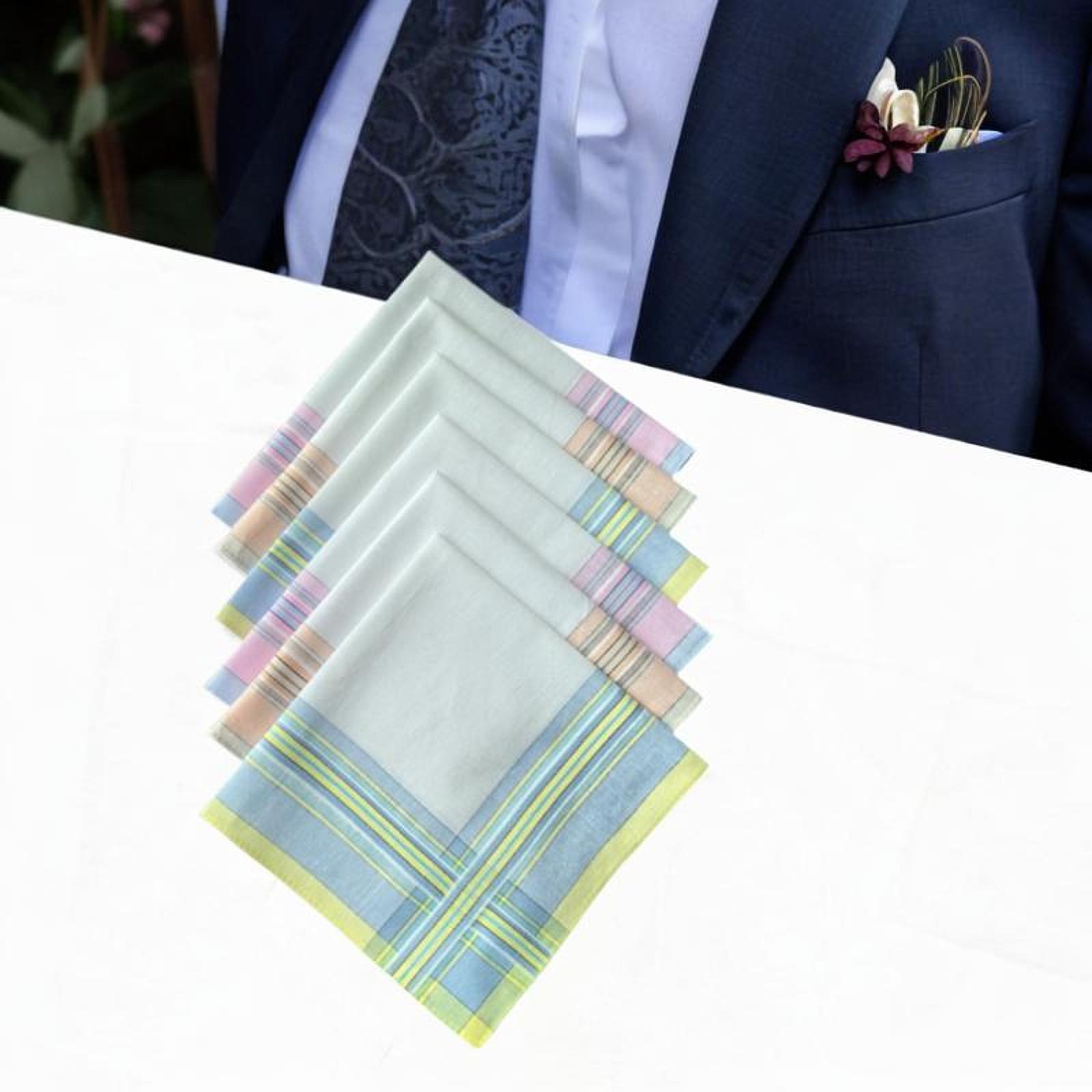 6 Stück Baumwoll-Herrentaschen – Handkerchief Cotton Men Bewertung und Preis
