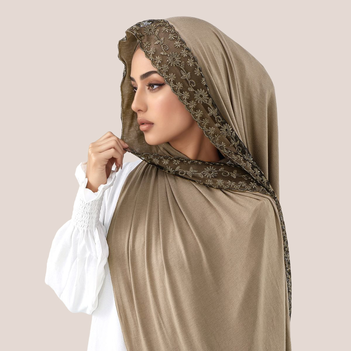 Spitze Stickerei Baumwolle Jer – Head Wrap Turban Bewertung und Preis