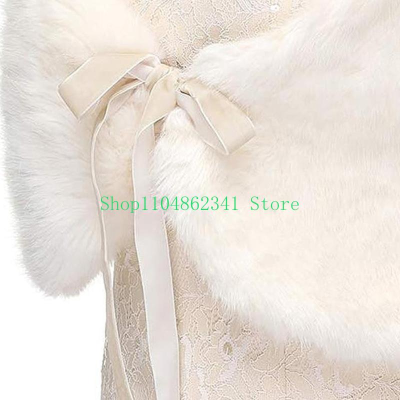 652F Anspruchsvoller Kunstfell – Stole Wedding Shawl Bewertung und Preis