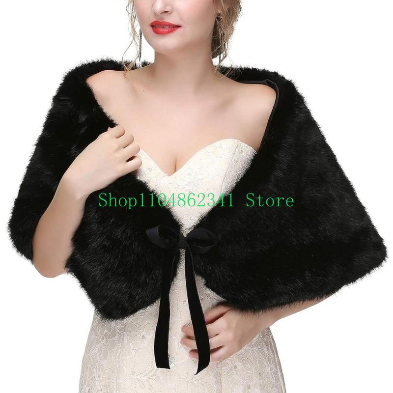 652F Anspruchsvoller Kunstfell – Stole Wedding Shawl Bewertung und Preis