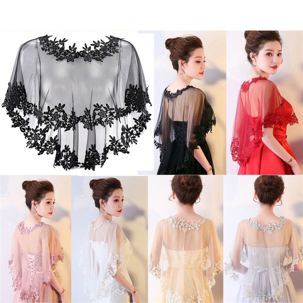 Mode Spitze Kurzarm Shrug Brau – Stole Wedding Shawl Bewertung und Preis