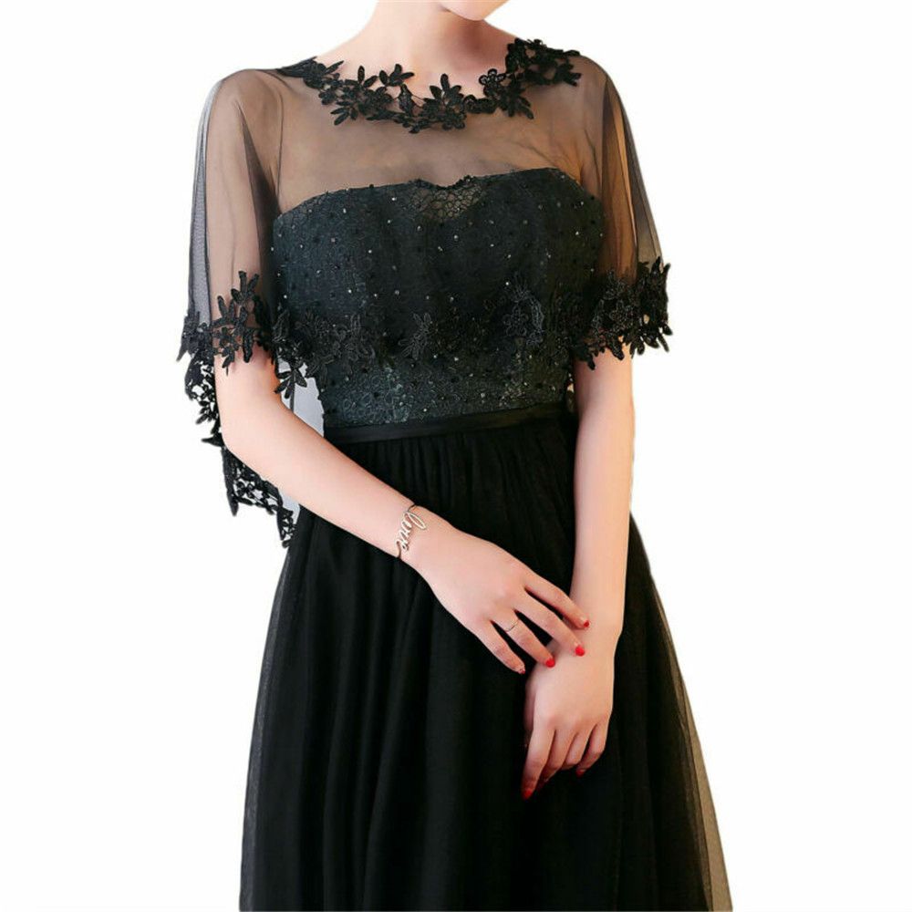 Mode Spitze Kurzarm Shrug Brau – Stole Wedding Shawl Bewertung und Preis