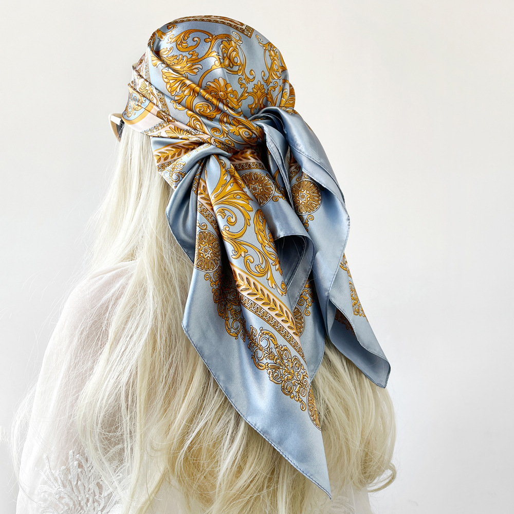 Seidenschal, quadratischer Sat – Face Scarf Mask Bewertung und Preis