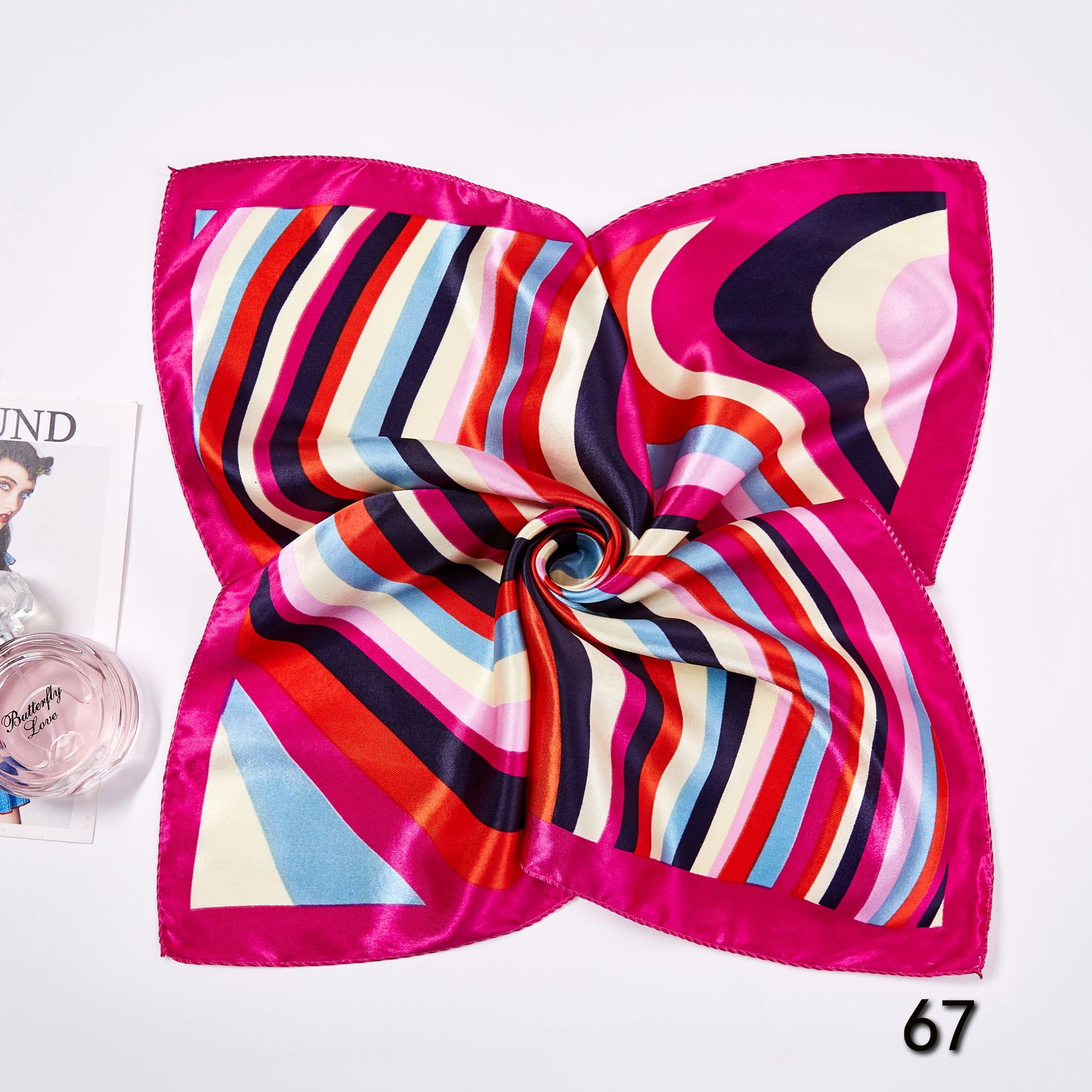 50*50cm Platz Silk Schals Scha – Face Scarf Mask Bewertung und Preis