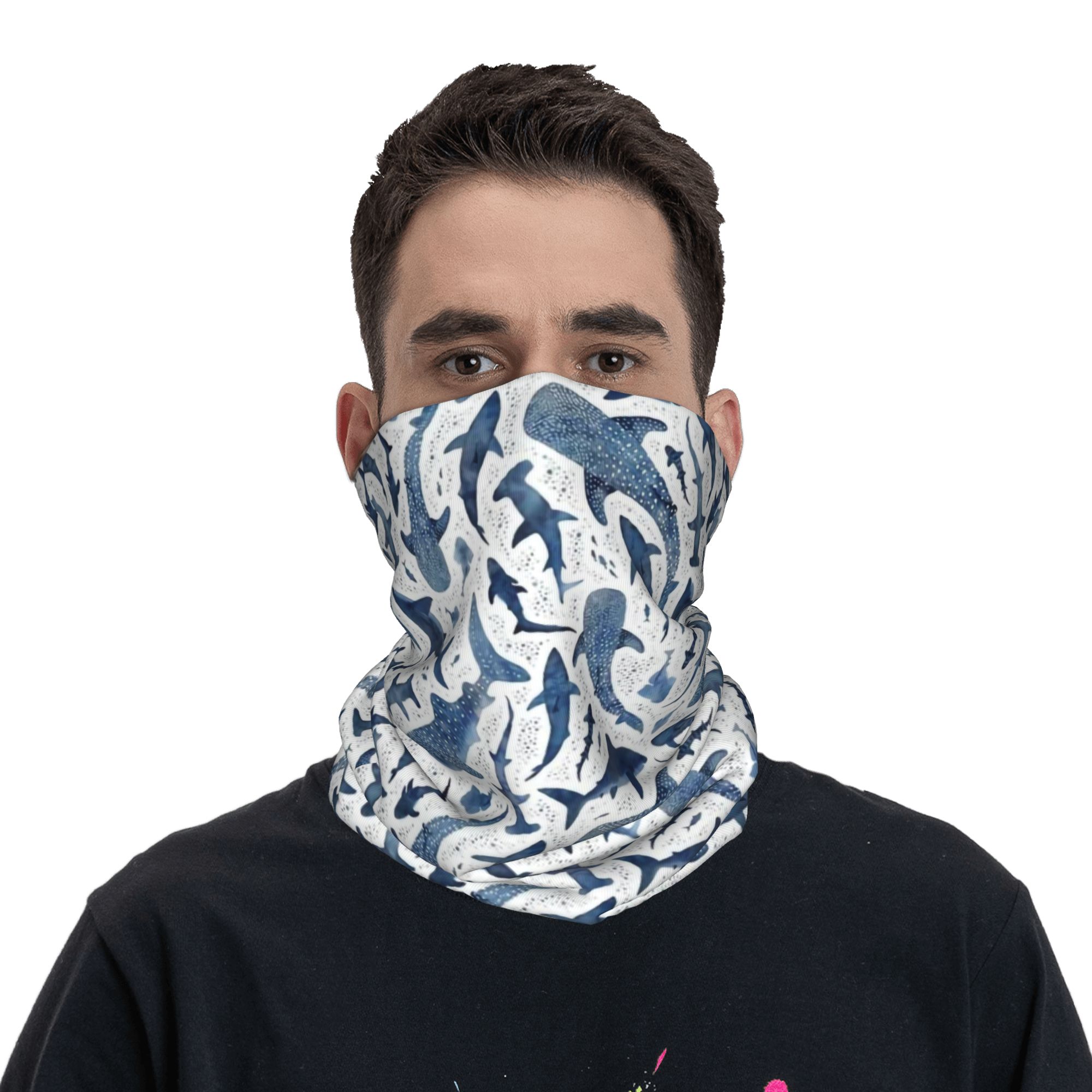 Benutzerdefinierte blaue Aquar – Neck Warmer Tube Bewertung und Preis