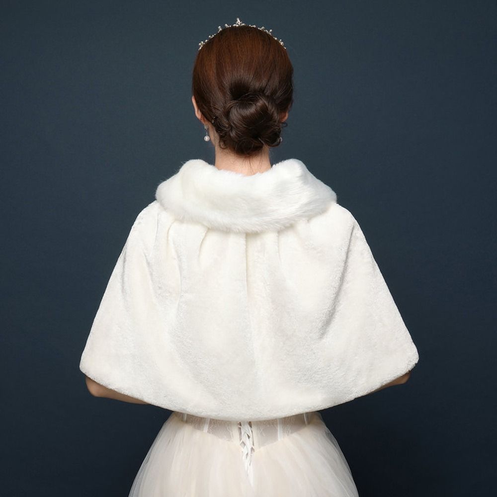 Weißer Damen-Winter-Umhang aus – Stole Wedding Shawl Bewertung und Preis