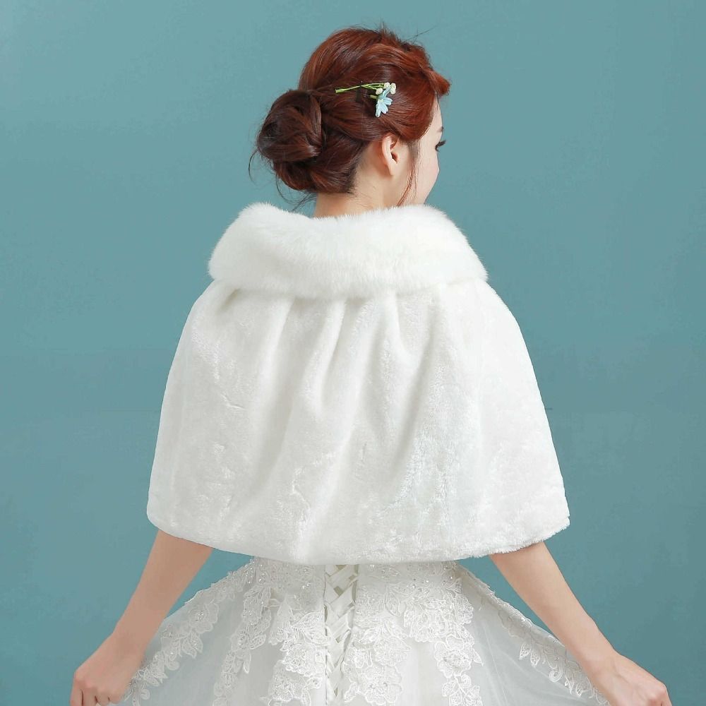 Weißer Damen-Winter-Umhang aus – Stole Wedding Shawl Bewertung und Preis