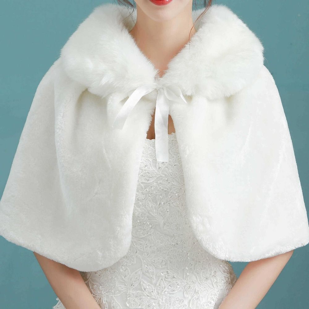 Weißer Damen-Winter-Umhang aus – Stole Wedding Shawl Bewertung und Preis