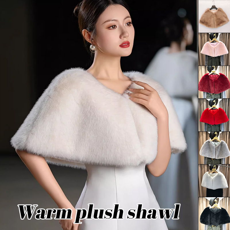 Frauen Winter Faux Pelz Schal  – Stole Wedding Shawl Bewertung und Preis