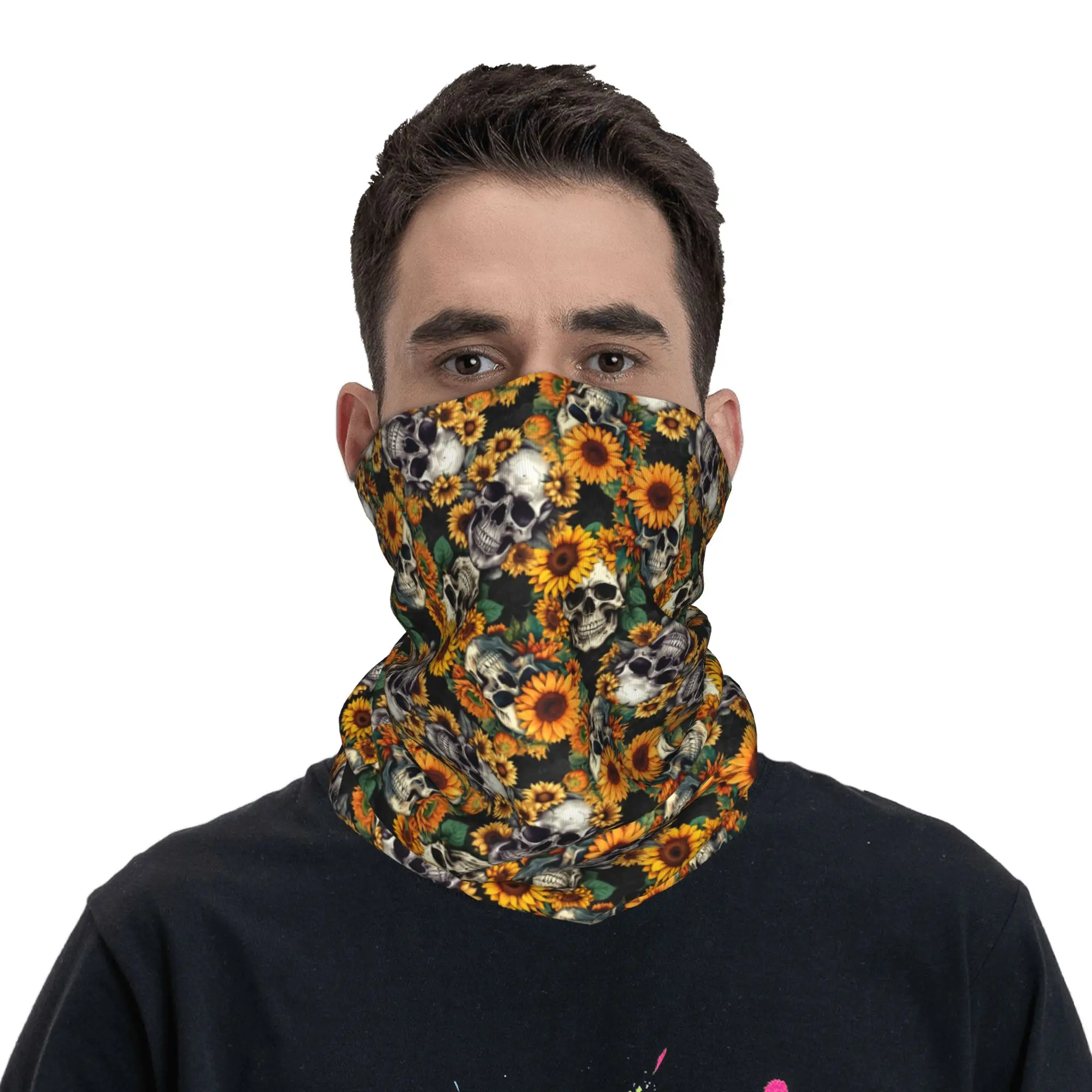 Neuer Goth Sunflower SKull Ban – Neck Warmer Tube Bewertung und Preis