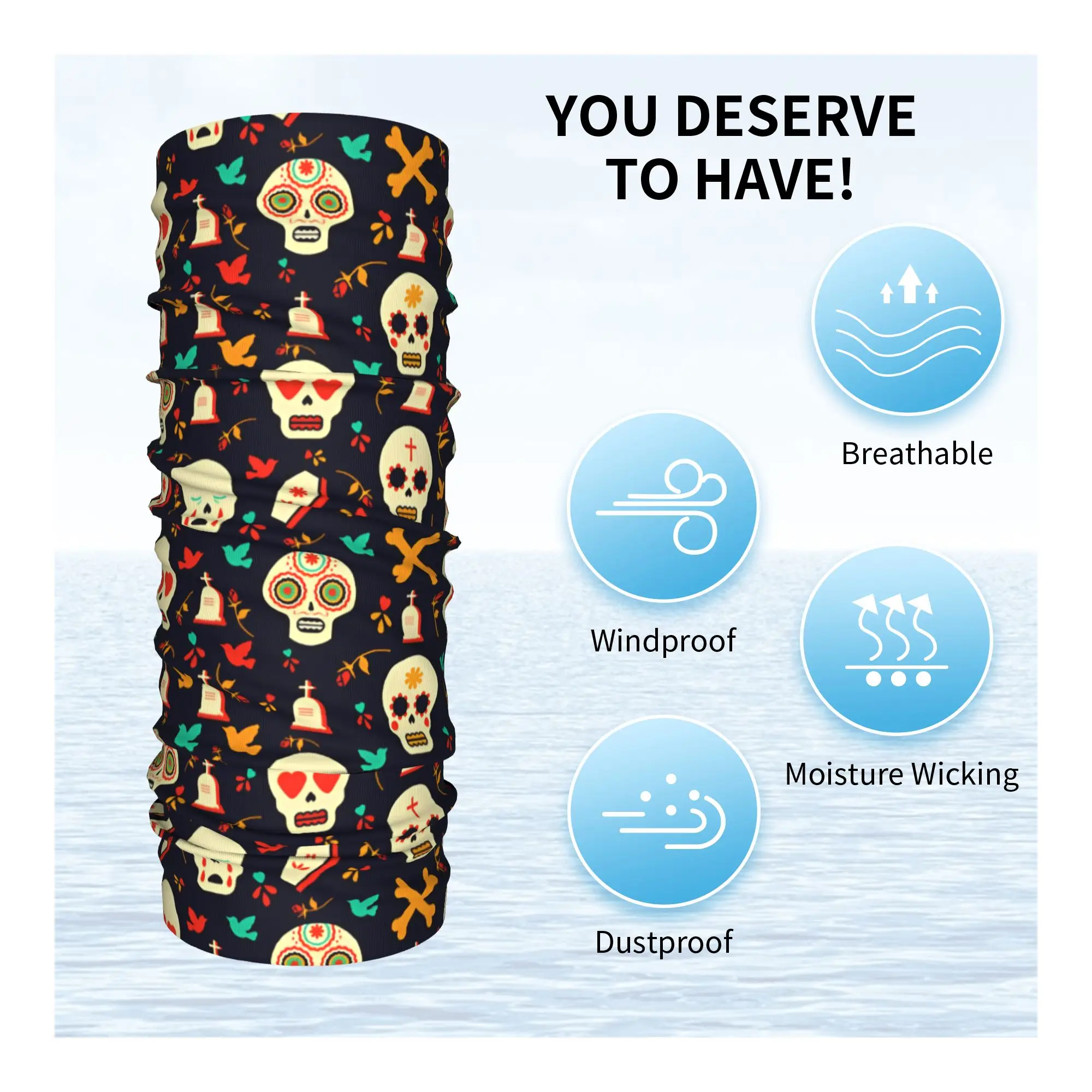 Neues mexikanisches Blumen-Zuc – Neck Warmer Tube Bewertung und Preis