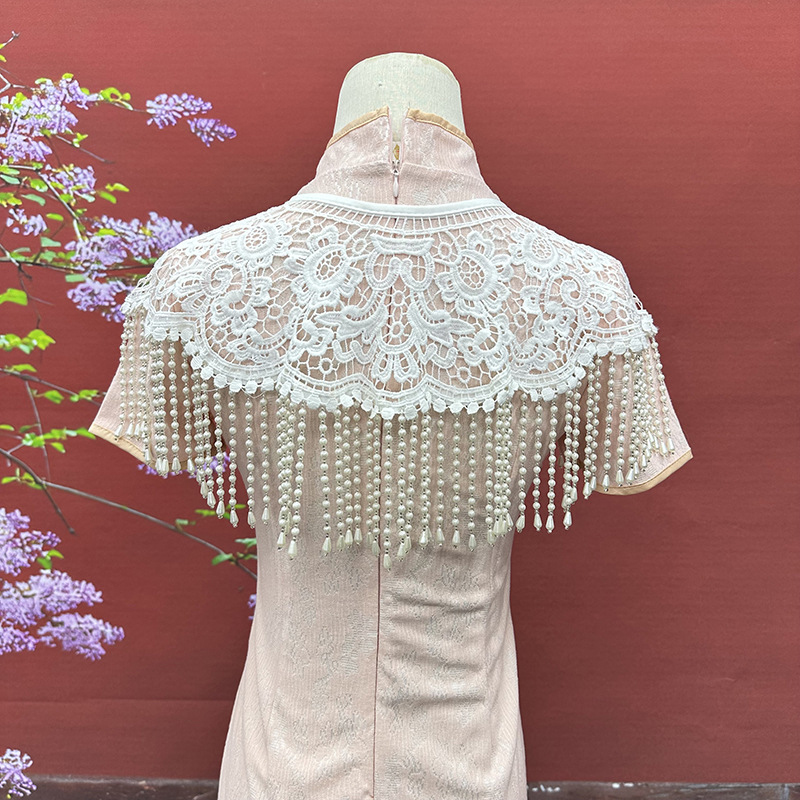 Vintage Perlen-Quasten-Schal i – Stole Wedding Shawl Bewertung und Preis