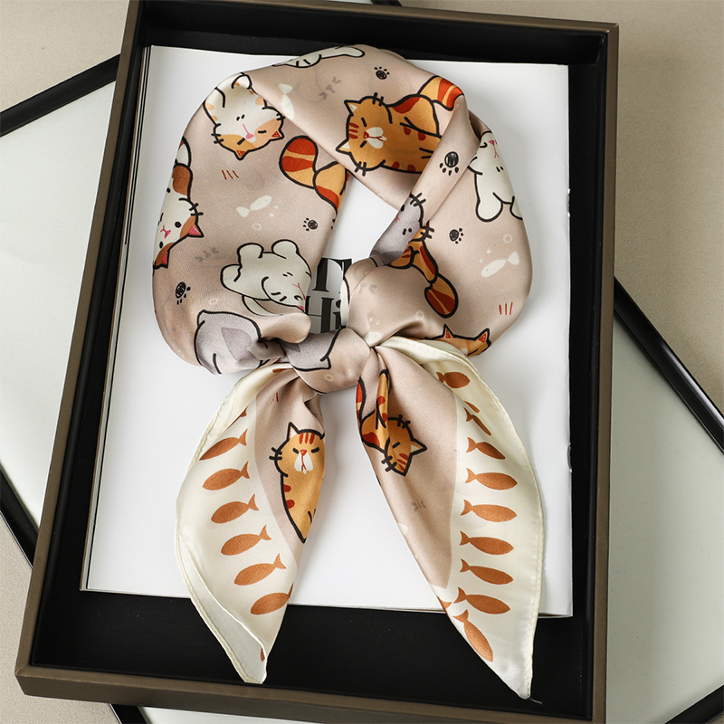 Luxus Seide Schal Fett Katze Q – Face Scarf Mask Bewertung und Preis