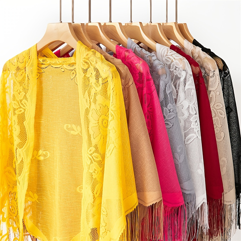 Neue Stickerei Spitze Schal Sc – Stole Wedding Shawl Bewertung und Preis