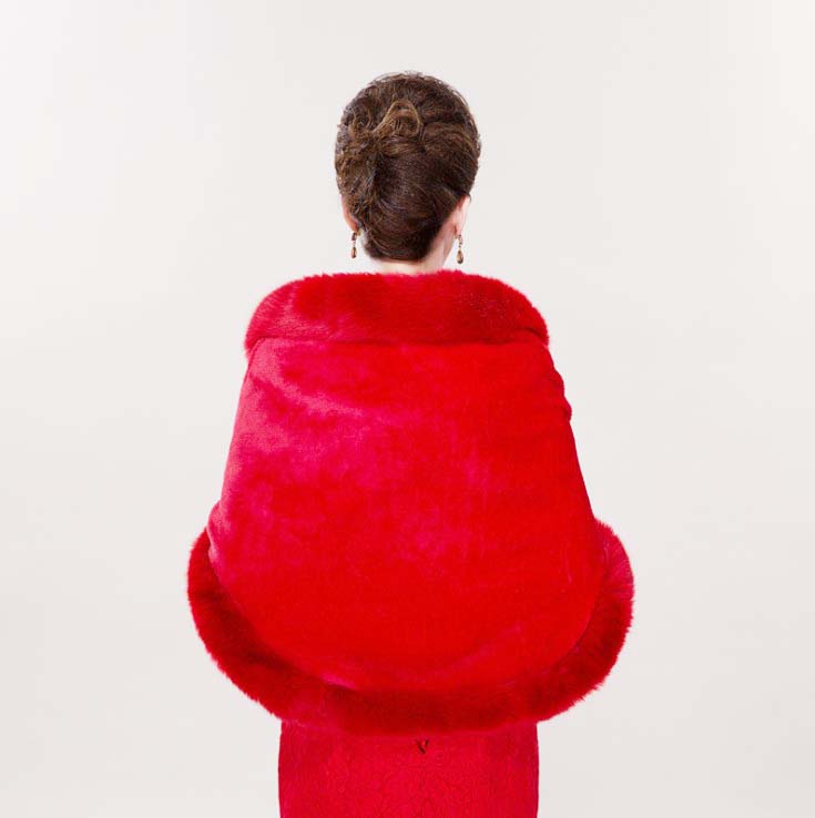 Rote Braut-Umhänge Winter Kuns – Stole Wedding Shawl Bewertung und Preis