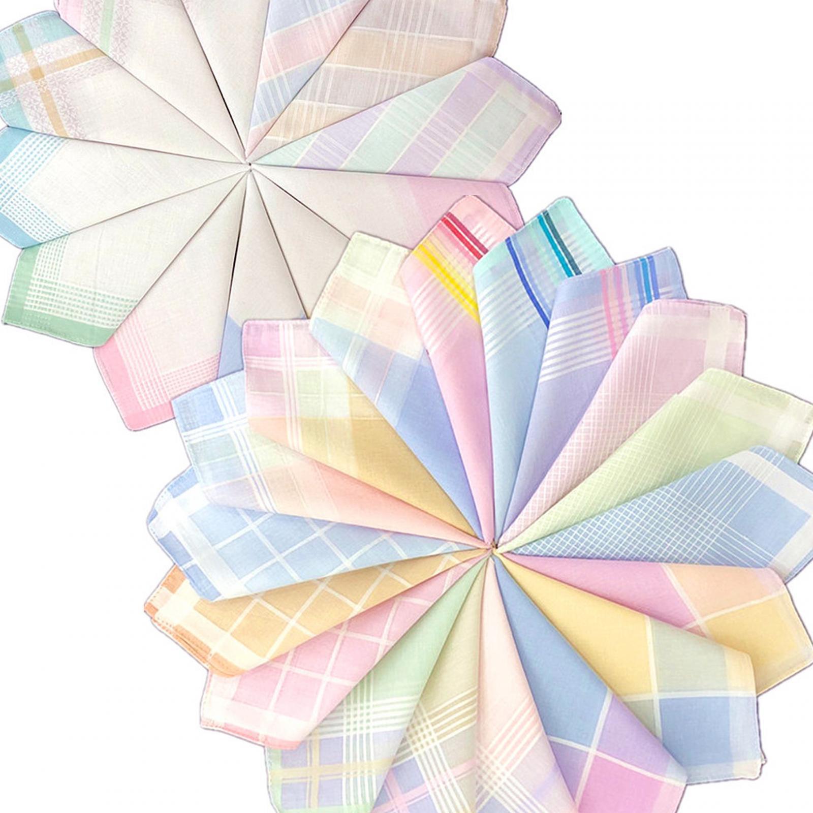 Elegante Baumwoll-Karierte Her – Handkerchief Cotton Men Bewertung und Preis