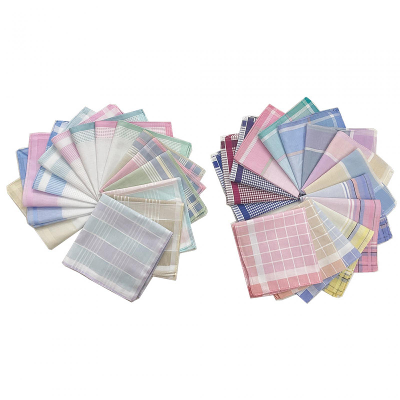Elegante Baumwoll-Karierte Her – Handkerchief Cotton Men Bewertung und Preis
