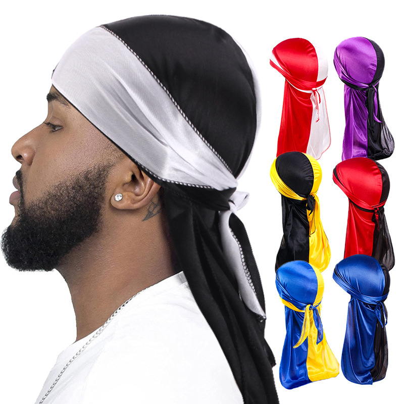 Neue seidige Durag Long Tail H – Bandana Doo Rag Bewertung und Preis