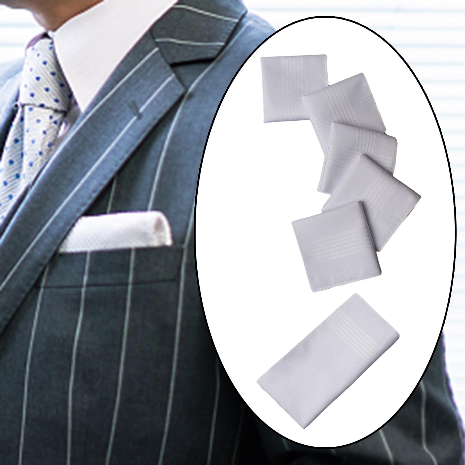 6x Herren-Taschentücher, Gesch – Handkerchief Cotton Men Bewertung und Preis